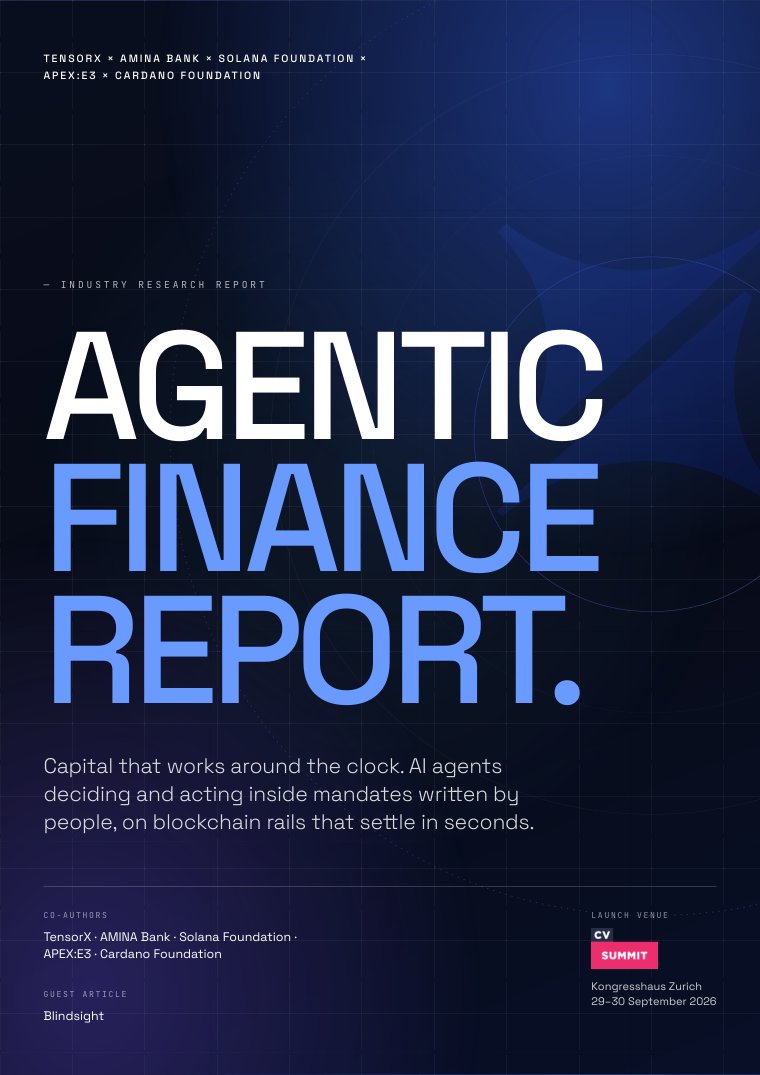 Cover of the Agentic Finance Report, edition 1.0